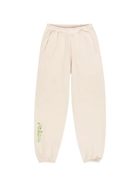 logo-embroidery track pants by MALBON GOLF