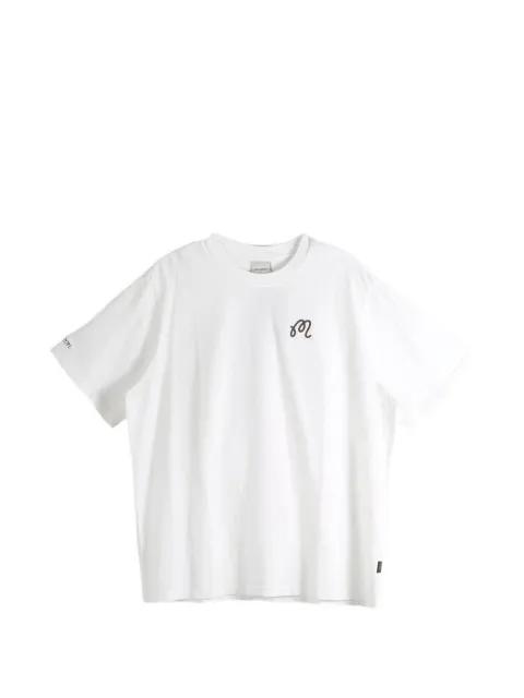 logo-print graphic-back T-shirt by MALBON GOLF