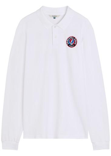 Grateful Dead printed fine-knit polo shirt by MALBON