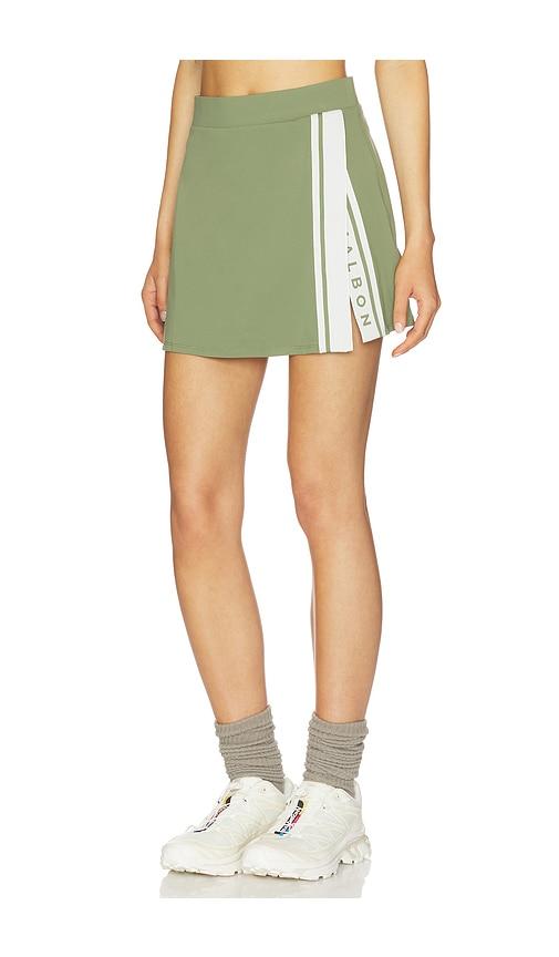 Malbon Baseline Mini Skirt in Olive by MALBON