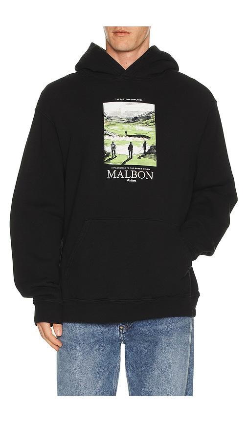 Malbon Fesque Lowlands Hoodie in Black by MALBON