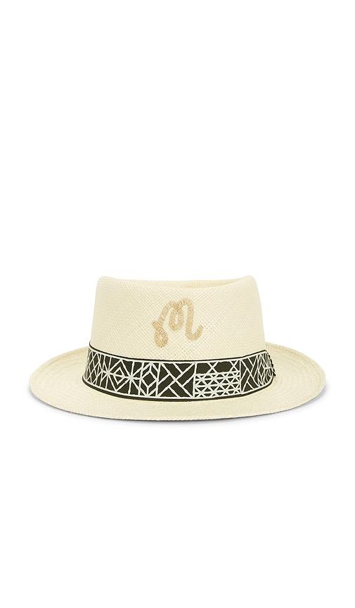 Malbon Guarapo Straw Hat in Cream by MALBON