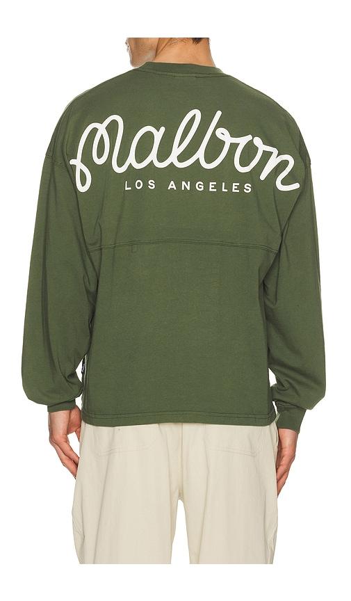Malbon Horizon Tee in Olive by MALBON