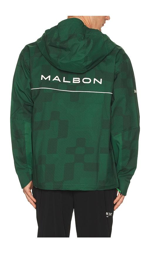 Malbon Malbon Performance Full Zip Rain Jacket in Green by MALBON