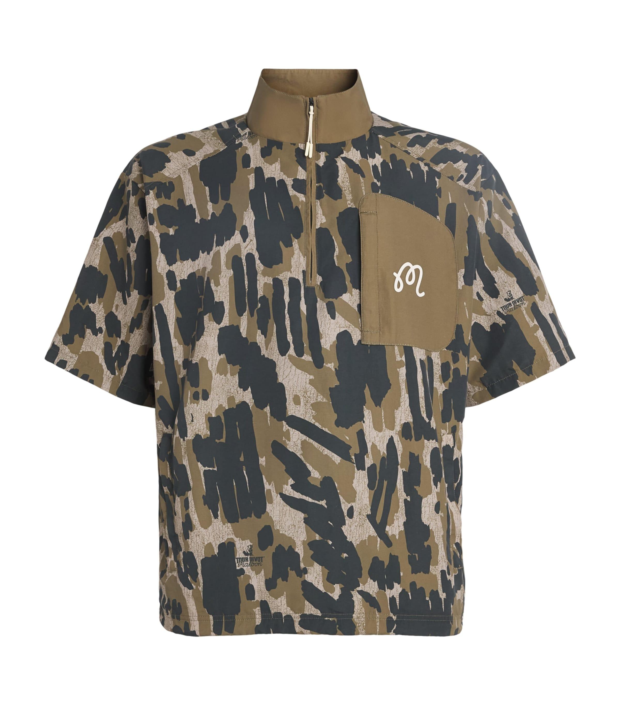 Malbon Tour Divot Zip-Up Shirt by MALBON