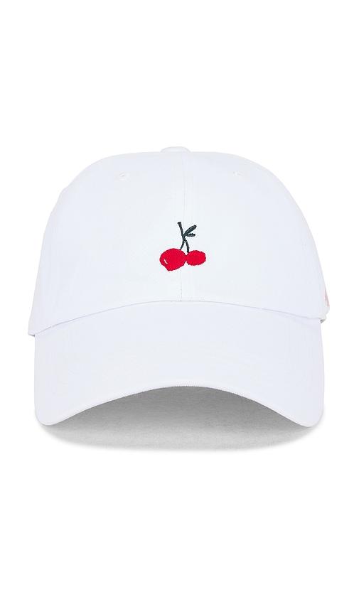 Malbon X Hvn Angelique Dad Hat in White by MALBON