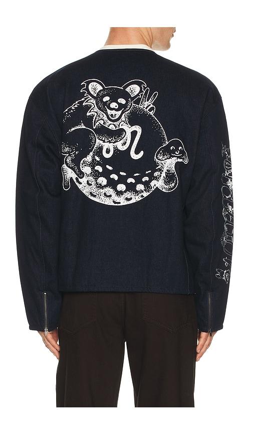 Malbon x Grateful Dead Moto Jacket in Blue by MALBON