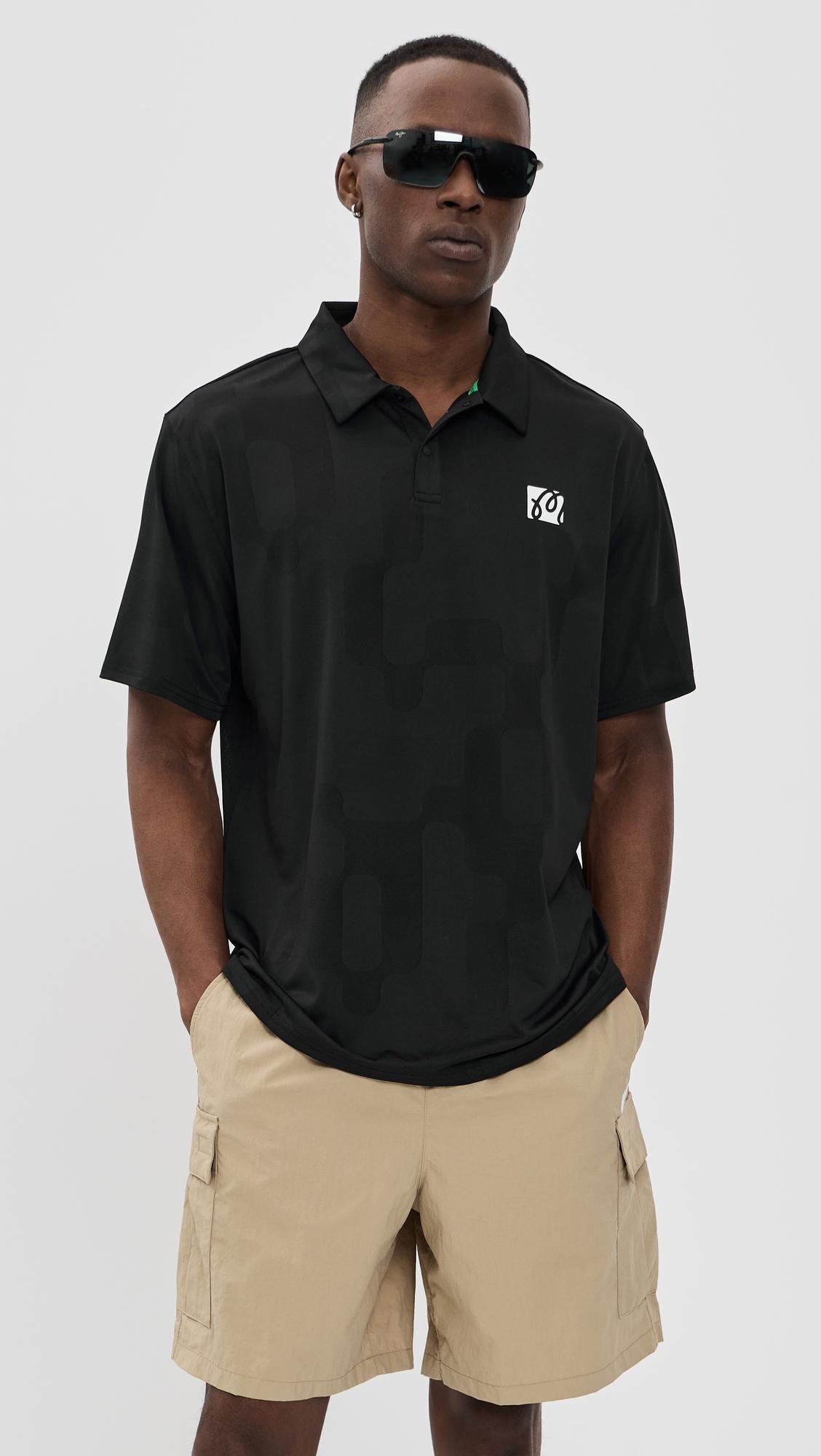 Performance Mesh Paneled Polo by MALBON