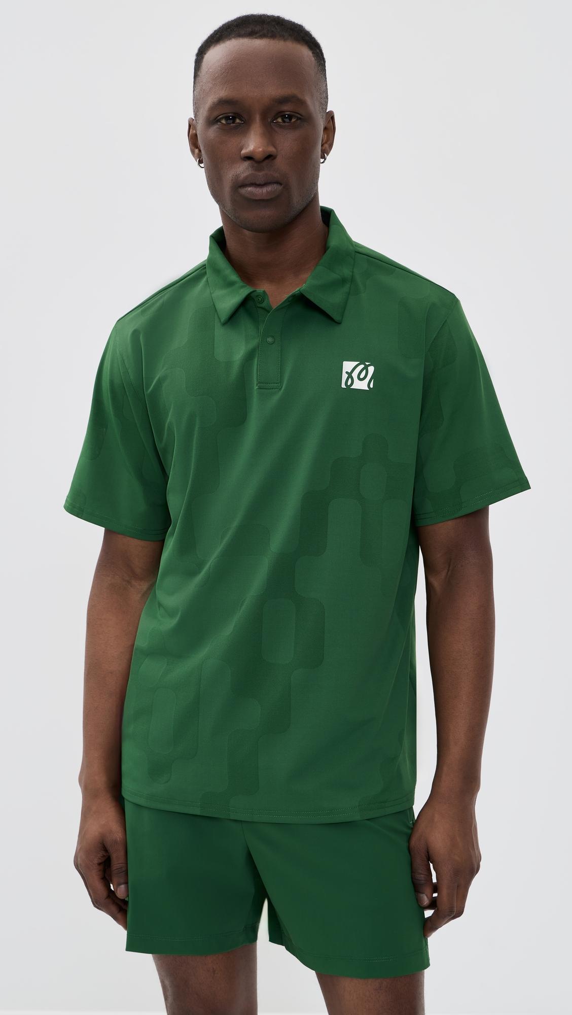 Performance Mesh Paneled Polo Shirt by MALBON