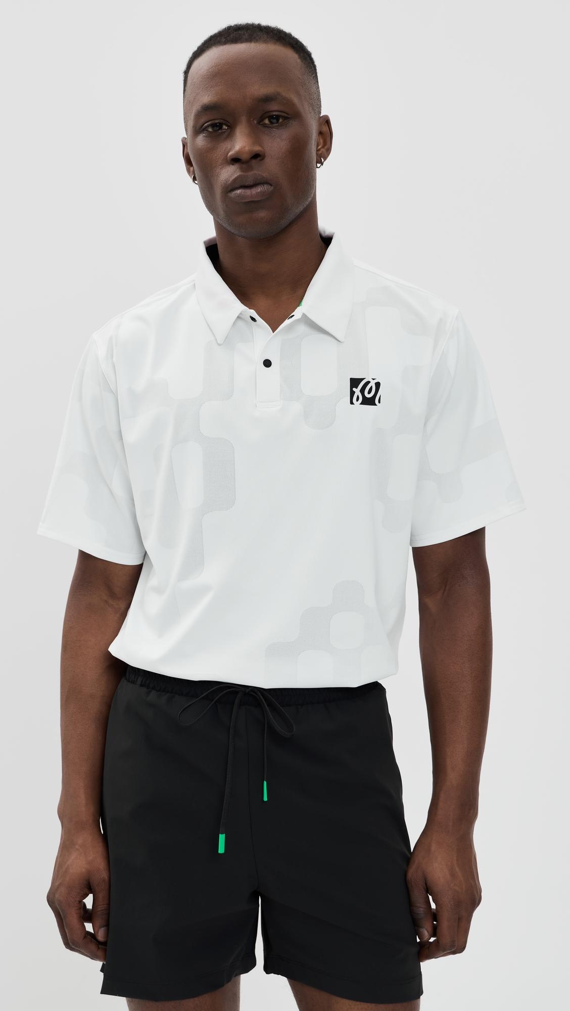 Performance Mesh Paneled Polo by MALBON
