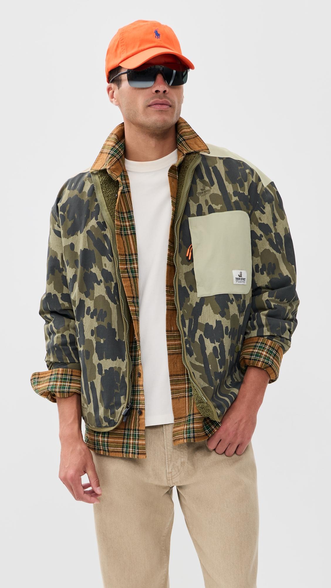 Tour Divot Camo Sherpa Jacket by MALBON