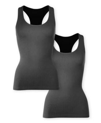 Bundle of Two Teen Ribbed Racer Back Juniors Tank Top - Big Kid by MALIBU SUGAR