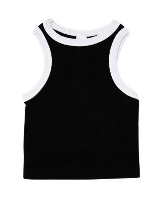 Girls' Contrast Trim Sleeveless Top - Big Kid by MALIBU SUGAR