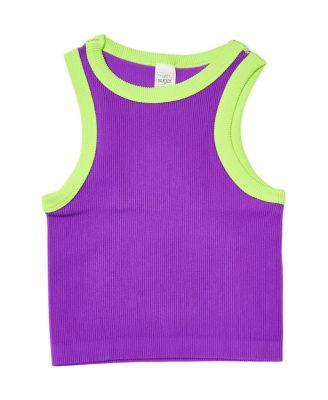 Girls' Contrast Trim Sleeveless Top - Big Kid by MALIBU SUGAR