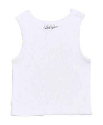 Girls' Ribbed Crop Sports Tank Top (4-7) - Little Kid by MALIBU SUGAR