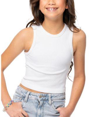One Size Ribbed Crop Tank Top - Big Kid by MALIBU SUGAR One Size Ribbed Crop Tank Top - Big Kid by MALIBU SUGAR