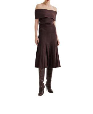 Althena Off Shoulder Knitted Dress by MALINA