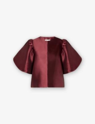 Cleo Puff-Sleeve Woven Blouse by MALINA