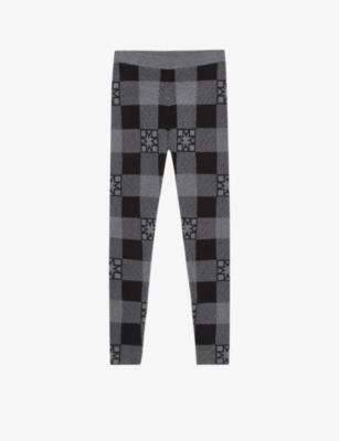 Dahlia checked knitted leggings by MALINA