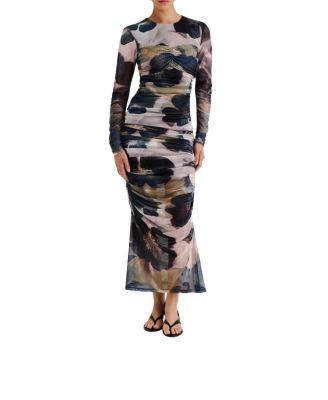 Elionora Sheer Jersey Midi Dress by MALINA