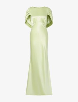 Louise Draped Back Maxi Dress by MALINA