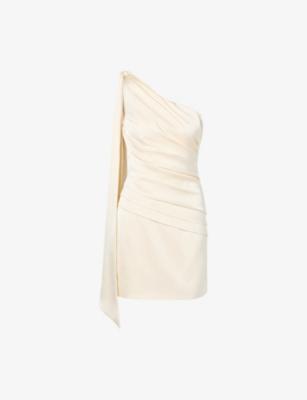 Nelly Draped Satin Mini Dress by MALINA