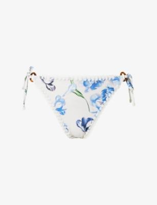 Roselyn Floral-Print Bikini Bottom by MALINA