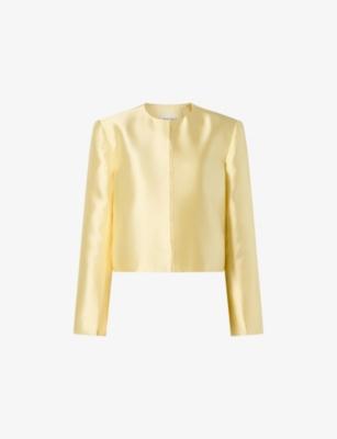 Ruthie Cropped Bouclé Blazer by MALINA