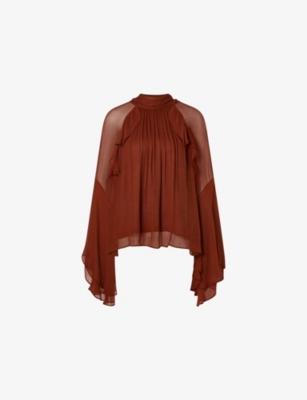 Therese Ruffled Chiffon Blouse by MALINA