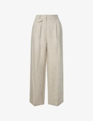 Yana Wide-Leg Linen Trousers by MALINA