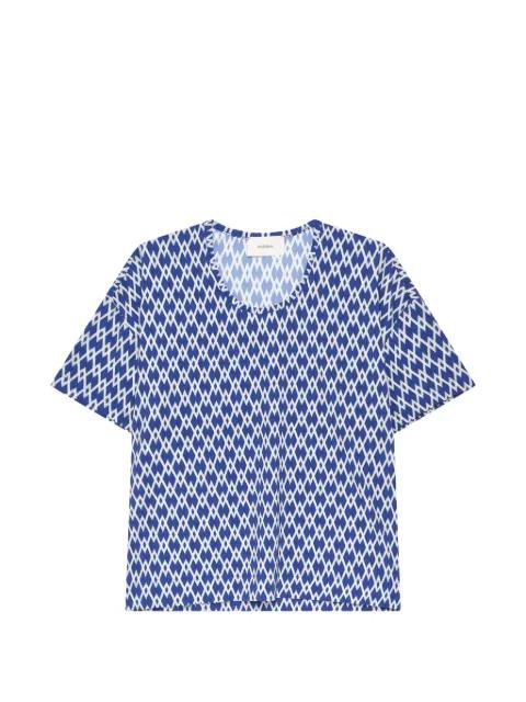 Diamond Glow geometric-print T-shirt by MALIPARMI