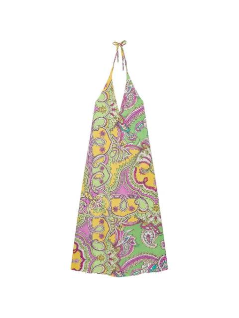 Hippie Lotus V-neck dress by MALIPARMI