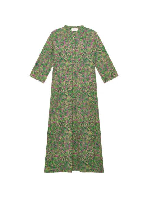 Shell graphic-print midi dress by MALIPARMI
