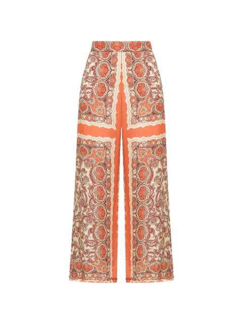 Sunset paisley-print trousers by MALIPARMI