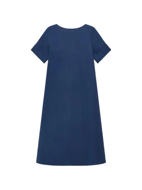 Timeless bateau-neck V-back midi dress by MALIPARMI