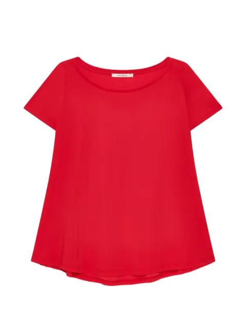 boat-neck A-line T-shirt by MALIPARMI