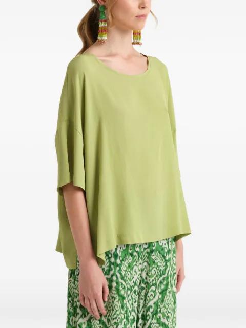boat-neck T-shirt by MALIPARMI