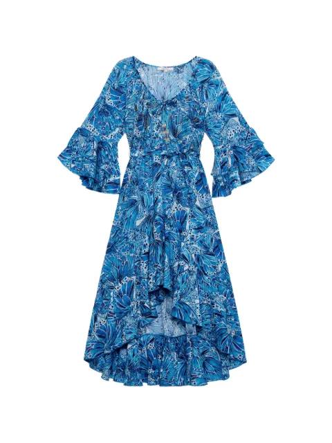 butterfly-print dress by MALIPARMI