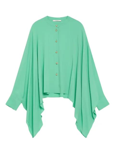 button-front asymmetric blouse by MALIPARMI