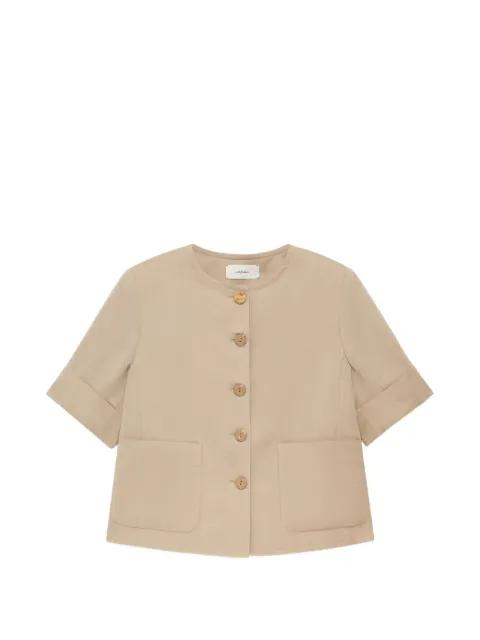 cropped short-sleeve jacket by MALIPARMI