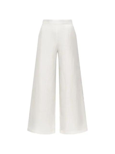 floral-jacquard trousers by MALIPARMI