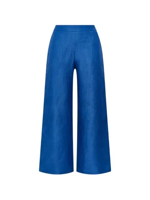 floral-jacquard trousers by MALIPARMI