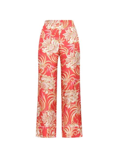 floral-print silk trousers by MALIPARMI