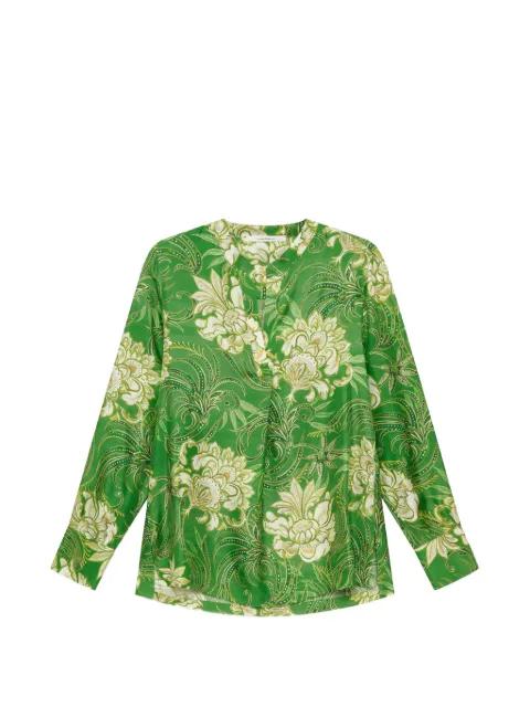 floral-print silk tunic by MALIPARMI