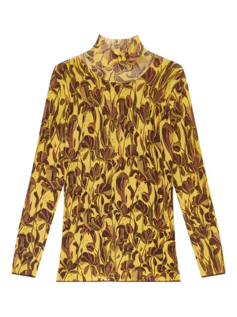 floral-print turtleneck top by MALIPARMI