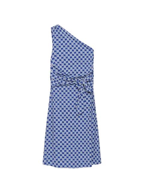 geometric-pattern midi dress by MALIPARMI