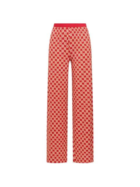 geometric-print jersey trousers by MALIPARMI