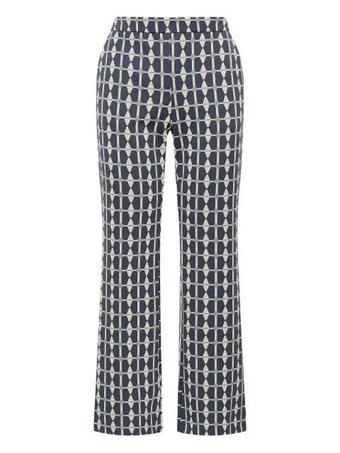 geometric-print trousers by MALIPARMI