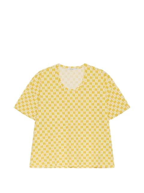 geometric round-neck T-shirt by MALIPARMI