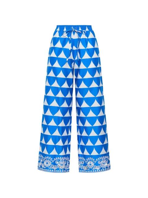 optical-print trousers by MALIPARMI